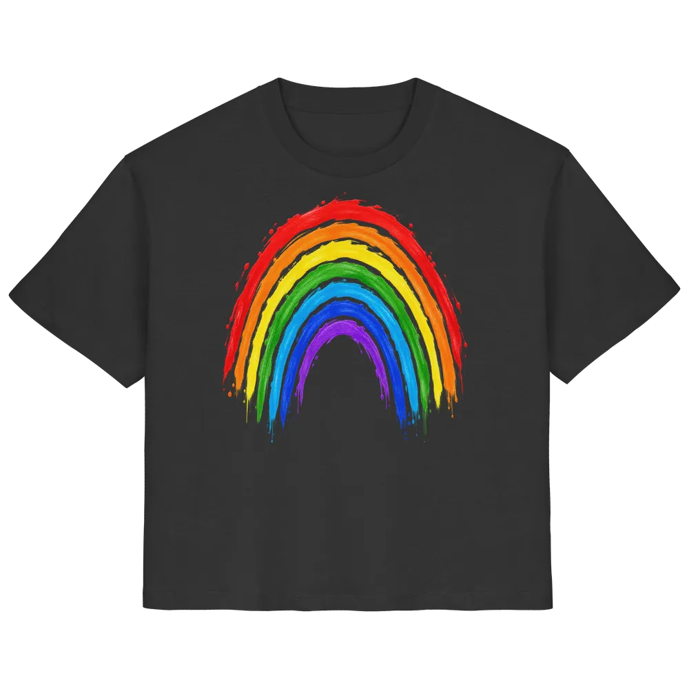 Regenbogen Gleichheit Hoffnung Vielfalt — Ladies Organic Shirt in Black von Personal Paramedic