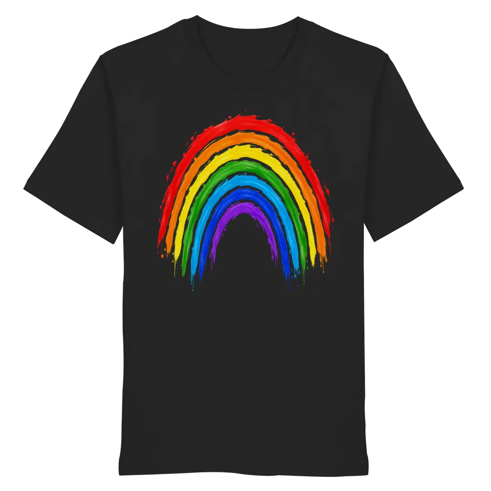 Regenbogen Gleichheit Hoffnung Vielfalt — Organic Shirt in Black von Personal Paramedic