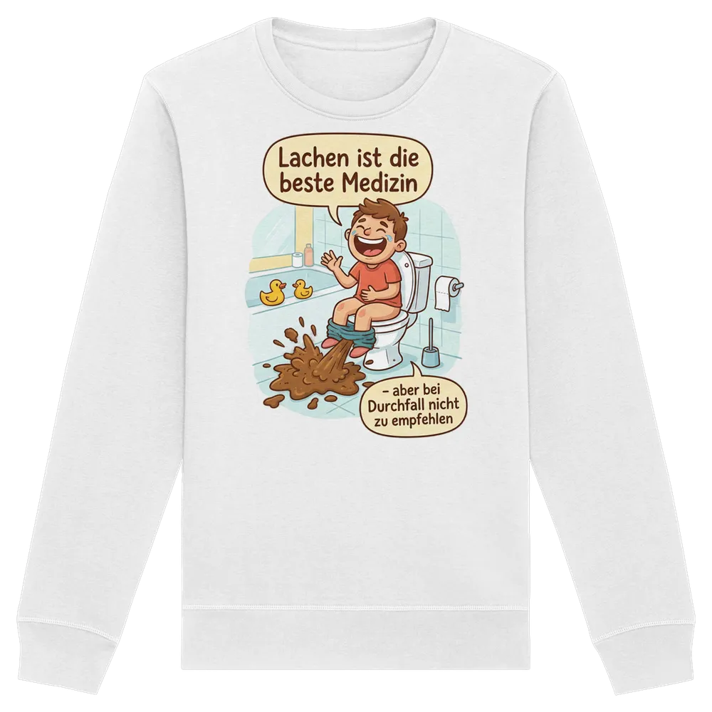 Lachen ist die beste Medizin - Medizinhumor — Sweatshirt in White von Personal Paramedic