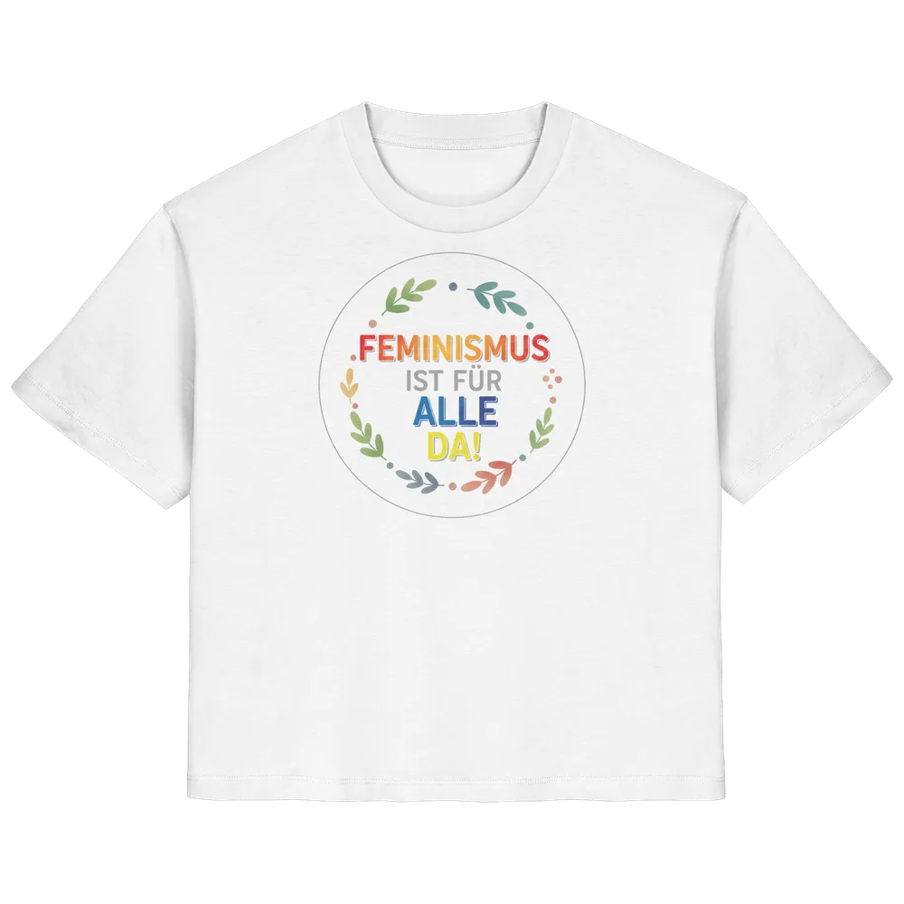 Feminismus ist für alle da — Shirt (tailliert) in White von Personal Paramedic