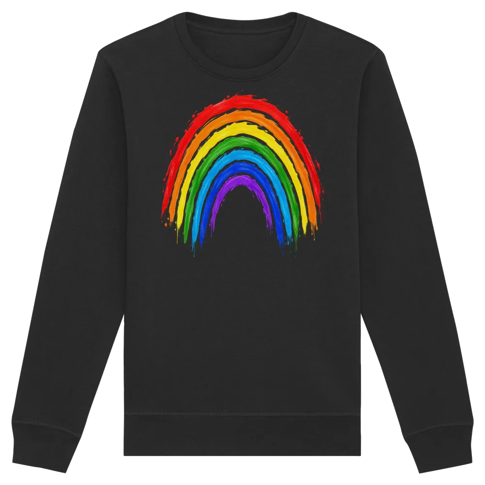 Regenbogen Gleichheit Hoffnung Vielfalt — Organic Basic Unisex Sweatshirt in Black von Personal Paramedic