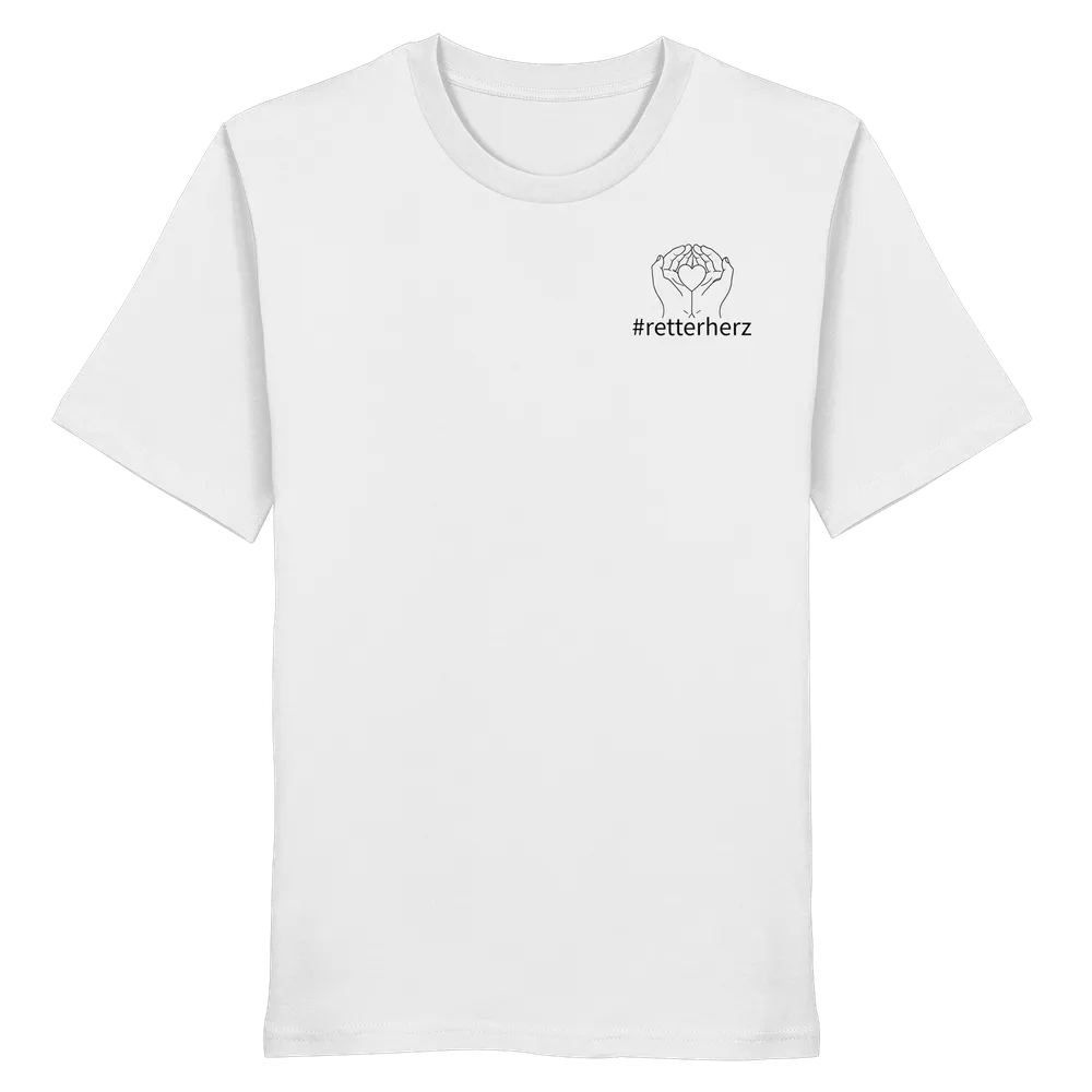 #retterherz - Rettungsdienst — Shirt in White von Personal Paramedic