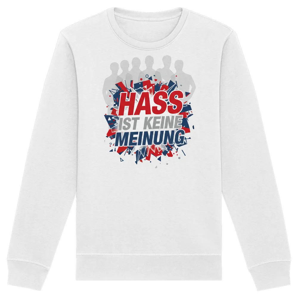 Hass ist keine Meinung - Demokratie — Sweatshirt in White von Personal Paramedic
