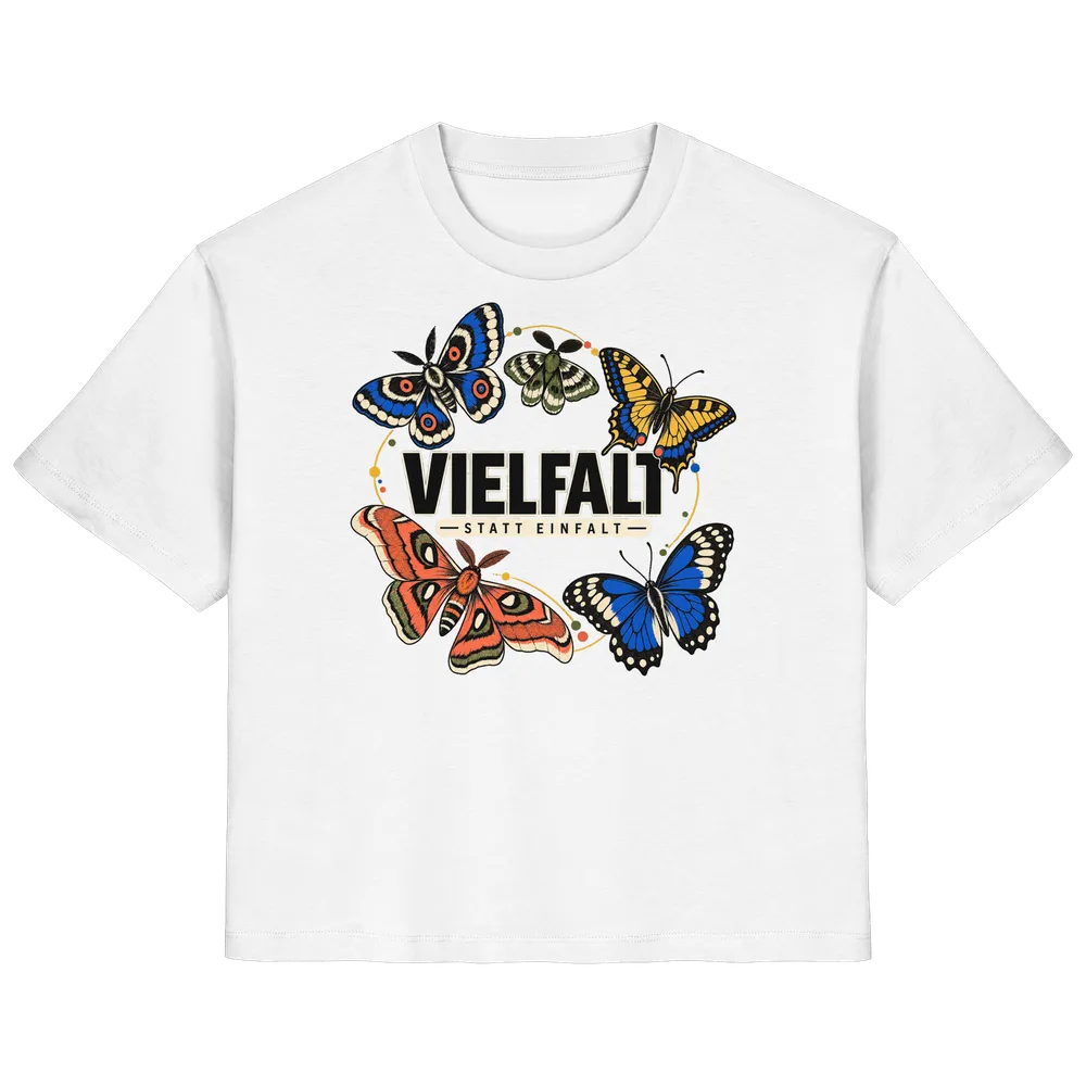 Vielfalt statt Einfalt — Ladies Organic Shirt in White von Personal Paramedic