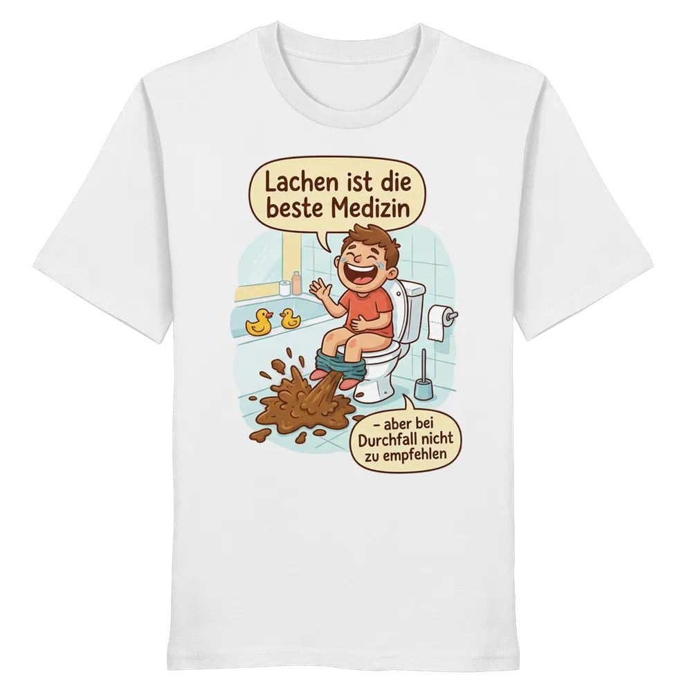 Lachen ist die beste Medizin - Medizinhumor — Shirt in White von Personal Paramedic