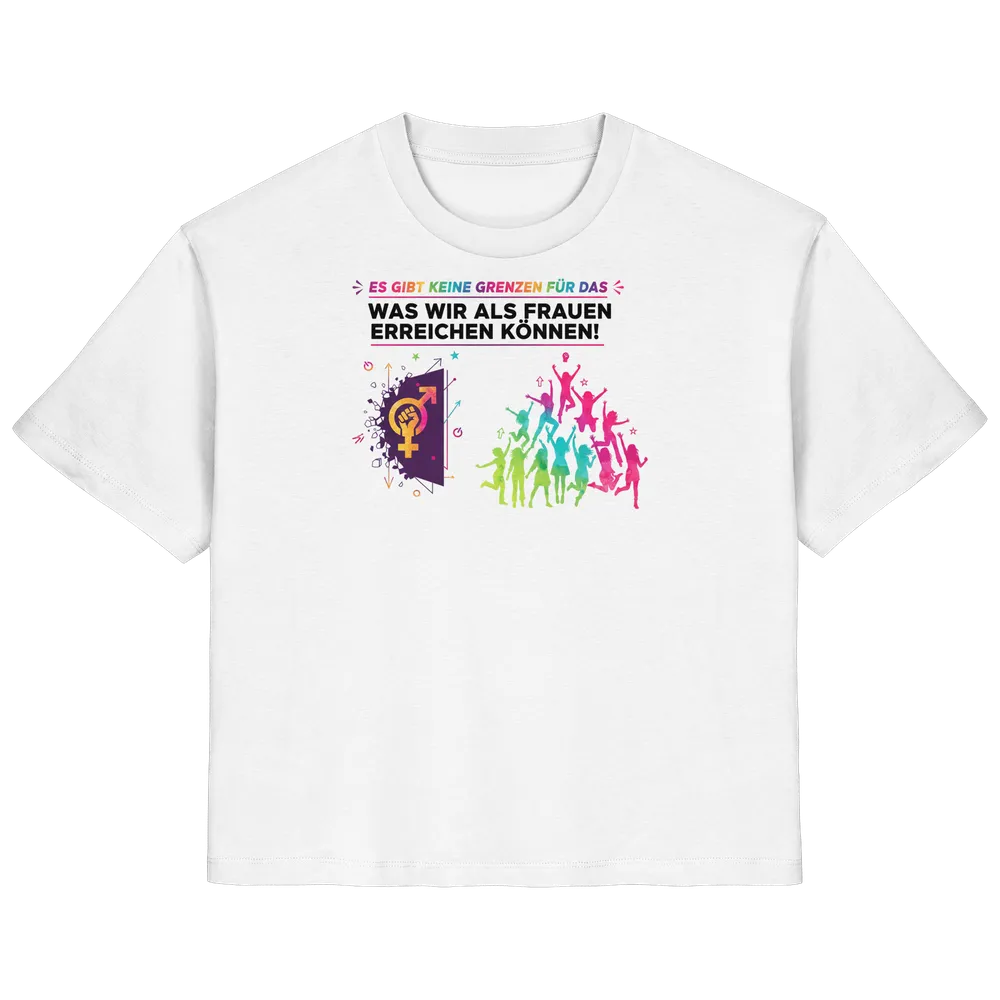 Es gibt keine Grenzen für das, was wir als Frauen erreichen können - Frauenrechte — Shirt (tailliert) in White von Personal Paramedic