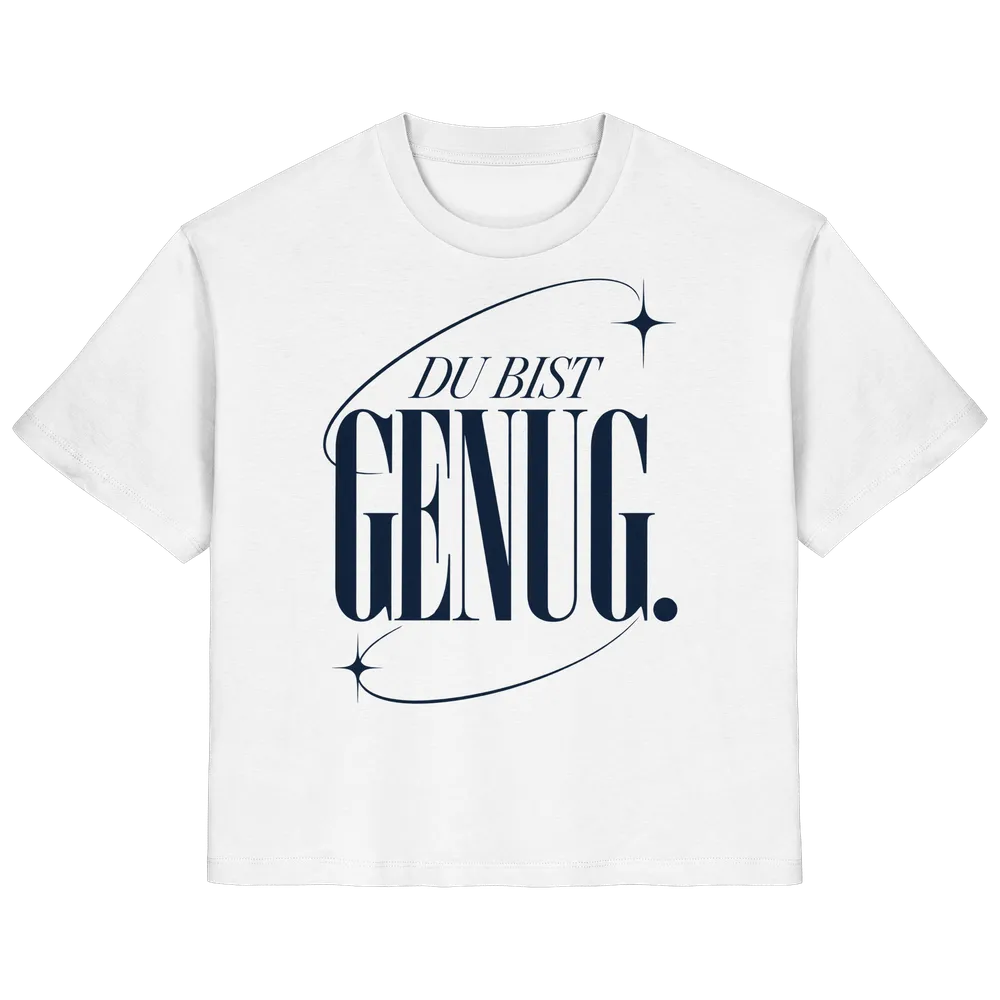 Du bist genug — Ladies Organic Shirt in White von Personal Paramedic