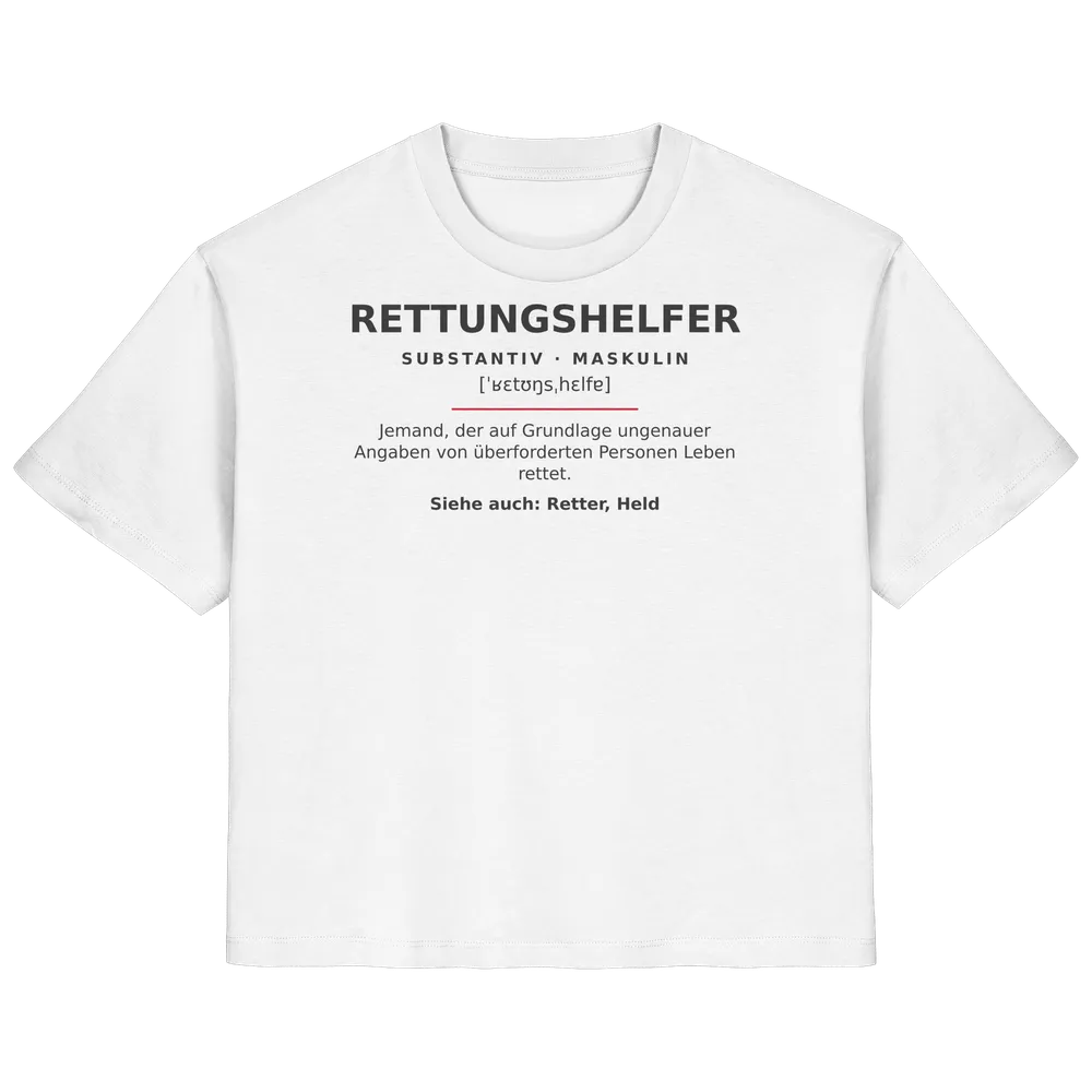Rettungshelfer — Ladies Organic Shirt in White von Personal Paramedic