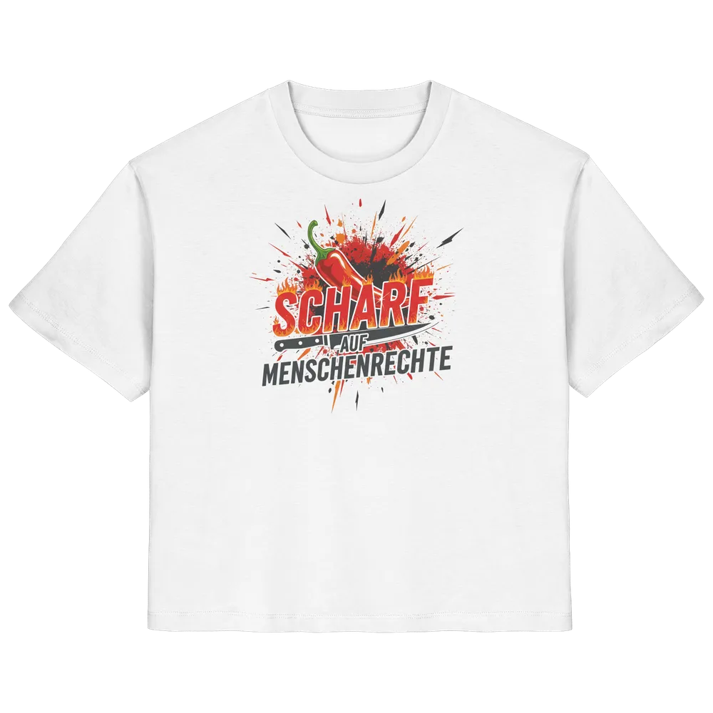 Scharf auf Menschenrechte - Demokratie — Shirt (tailliert) in White von Personal Paramedic