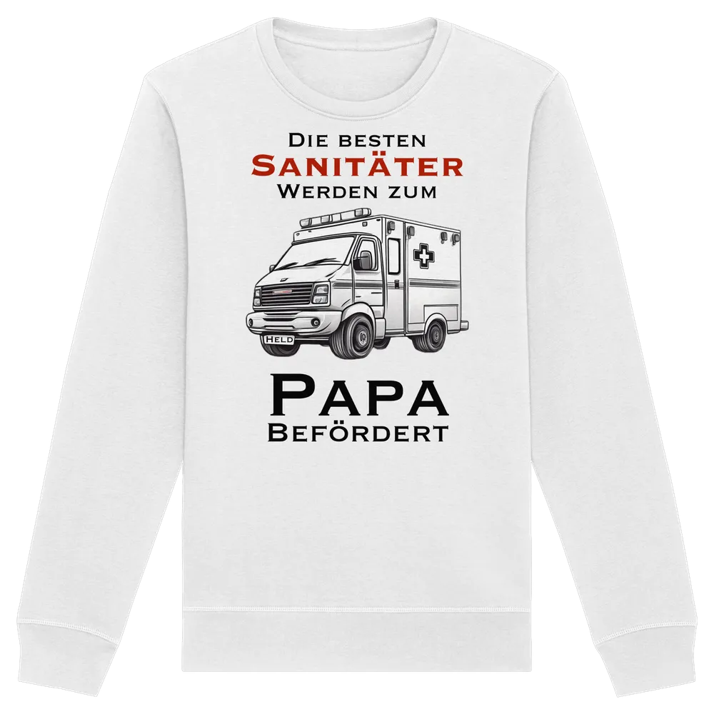 Die besten Sanitäter werden zum PAPA befördert - Rettungsdienst — Sweatshirt in White von Personal Paramedic