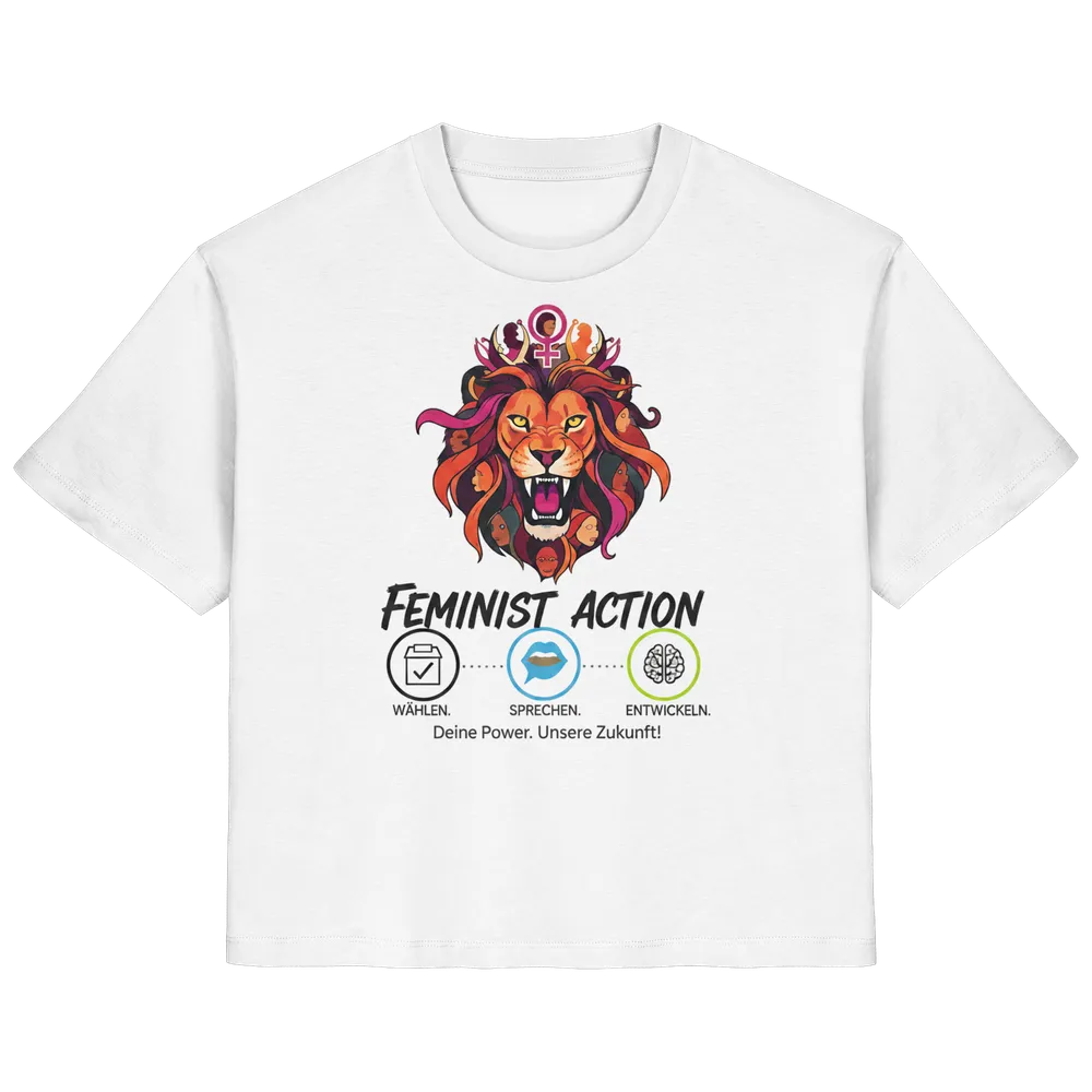 Feminist Action - Feminismus — Shirt (tailliert) in White von Personal Paramedic