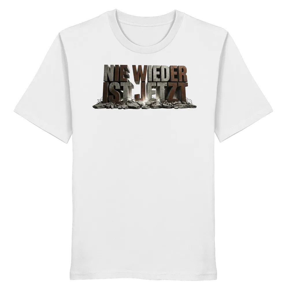 Nie wieder ist jetzt - Demokratie — Shirt in White von Personal Paramedic