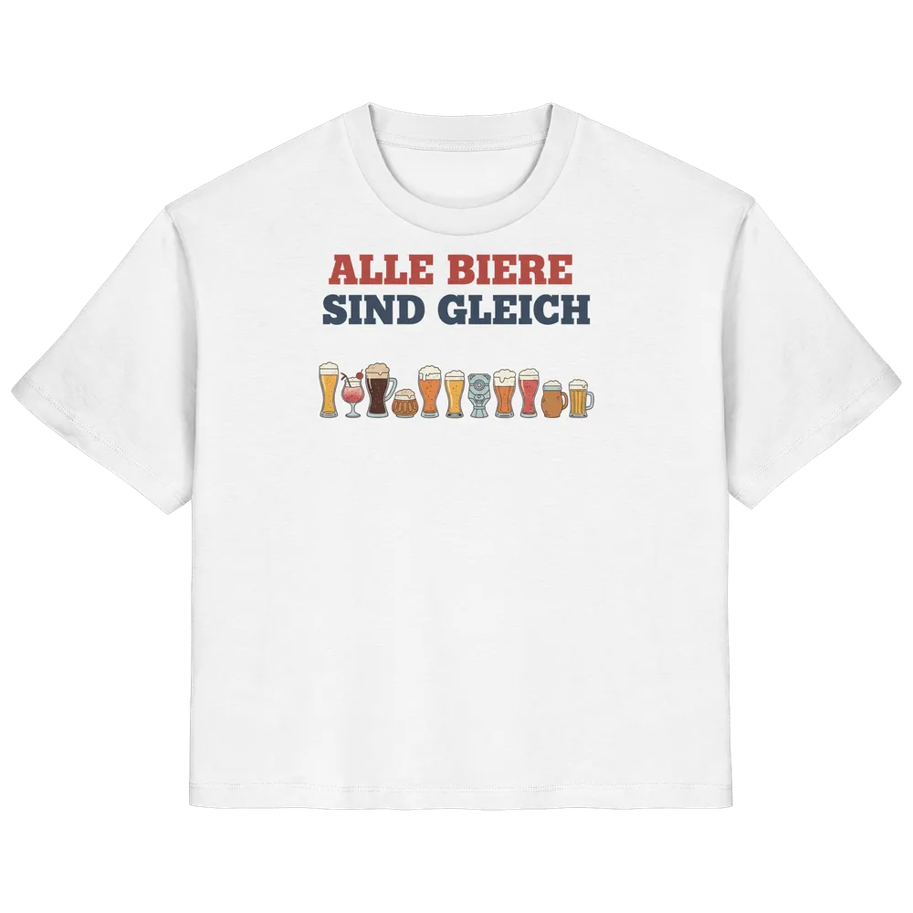 Alle Biere sind gleich - Demokratie — Shirt (tailliert) in White von Personal Paramedic