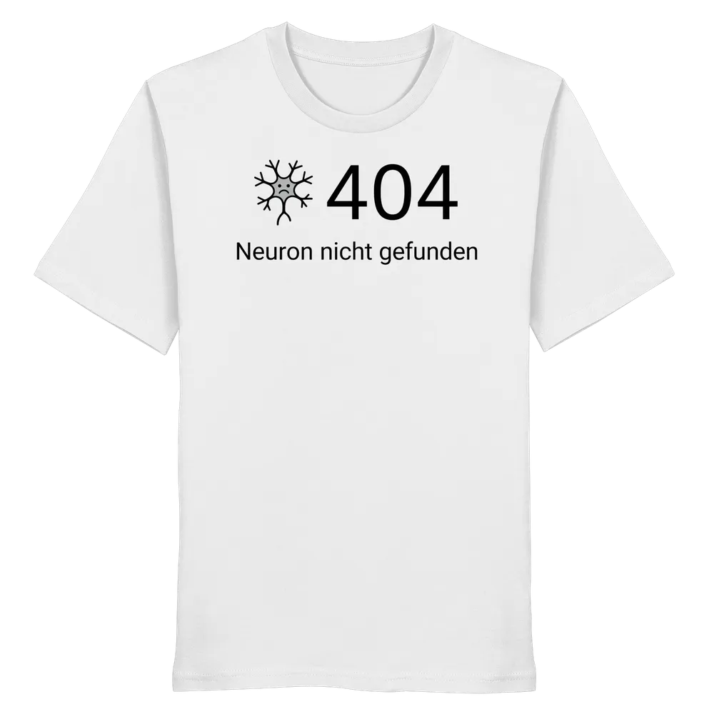Error: 404 Neuron nicht gefunden - Medizinhumor — Shirt in White von Personal Paramedic