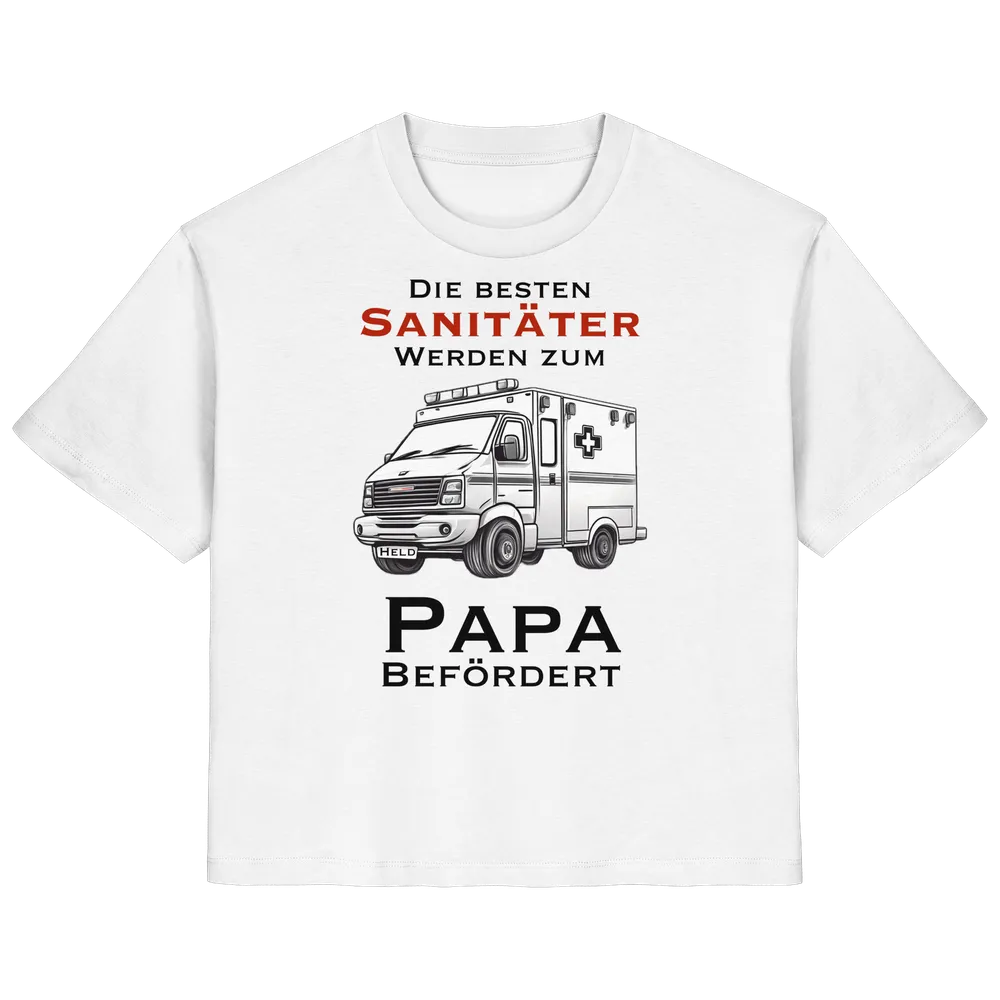 Die besten Sanitäter werden zum PAPA befördert - Rettungsdienst — Ladies Organic Shirt in White von Personal Paramedic