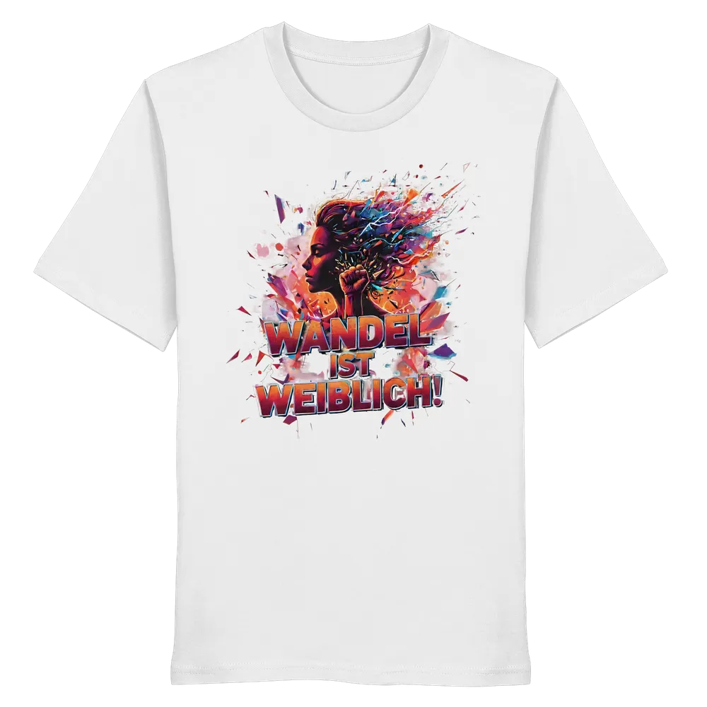 Wandel ist weiblich - Feminismus — Shirt in White von Personal Paramedic