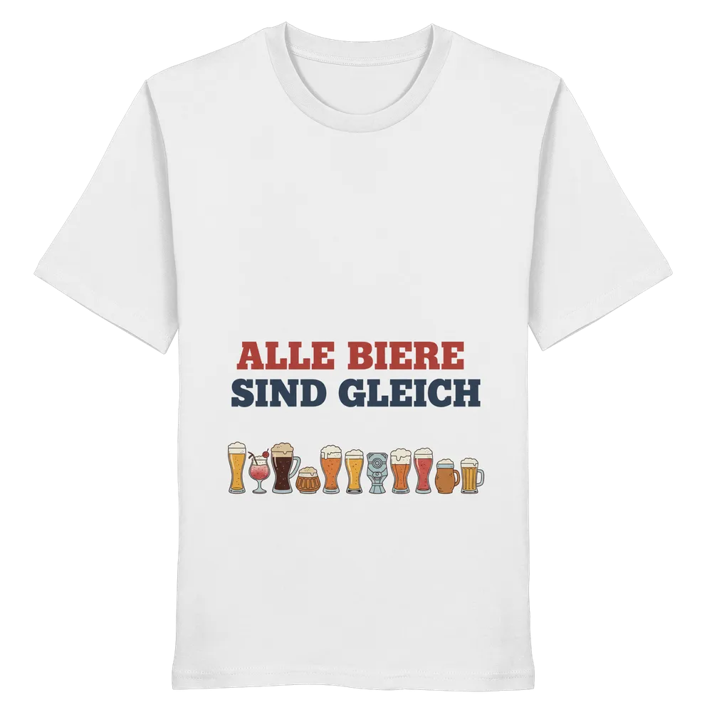 Alle Biere sind gleich - Demokratie — Shirt in White von Personal Paramedic