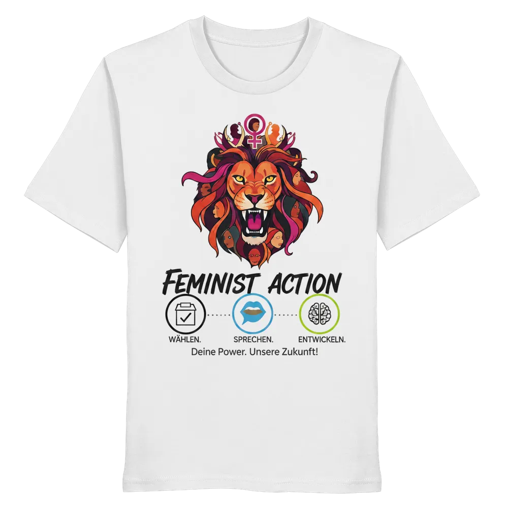Feminist Action - Feminismus — Shirt in White von Personal Paramedic
