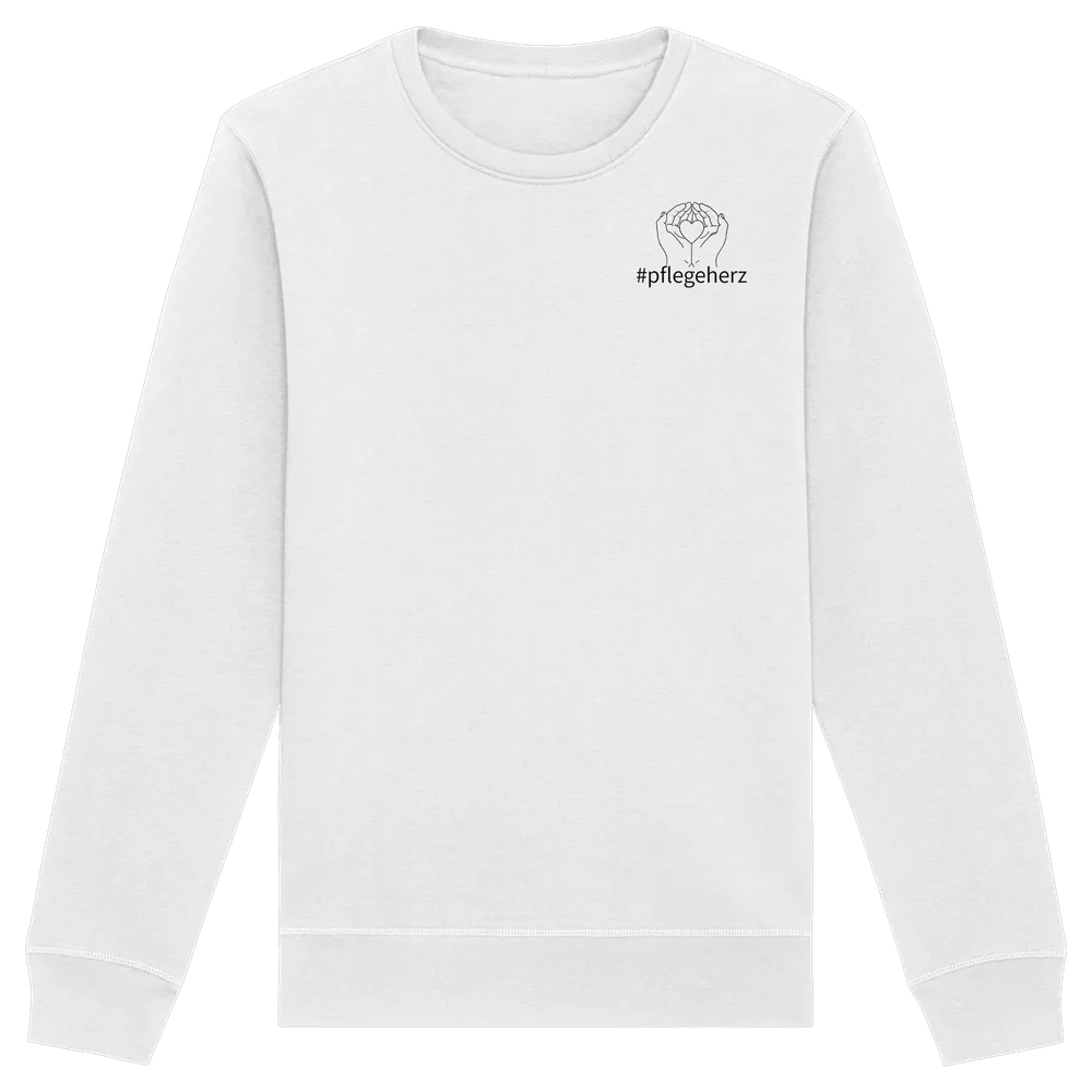 #pflegeherz - Pflegekraft — Sweatshirt in White von Personal Paramedic