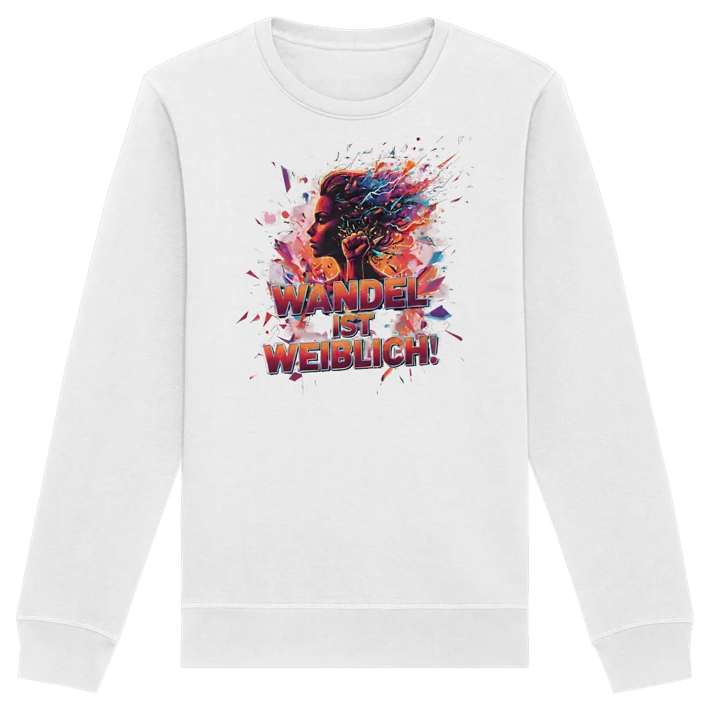 Wandel ist weiblich - Feminismus — Sweatshirt in White von Personal Paramedic
