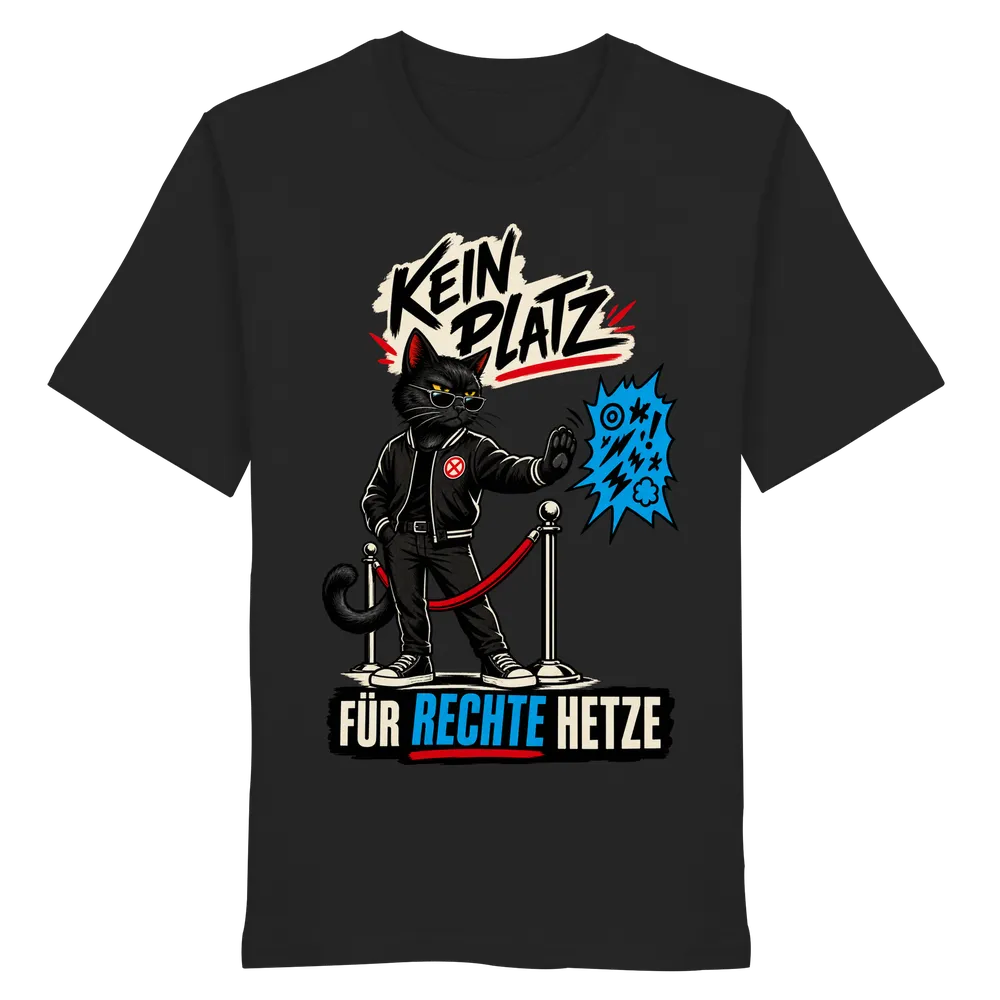Kein Platz für rechte Hetze — Organic Shirt in Black von Personal Paramedic