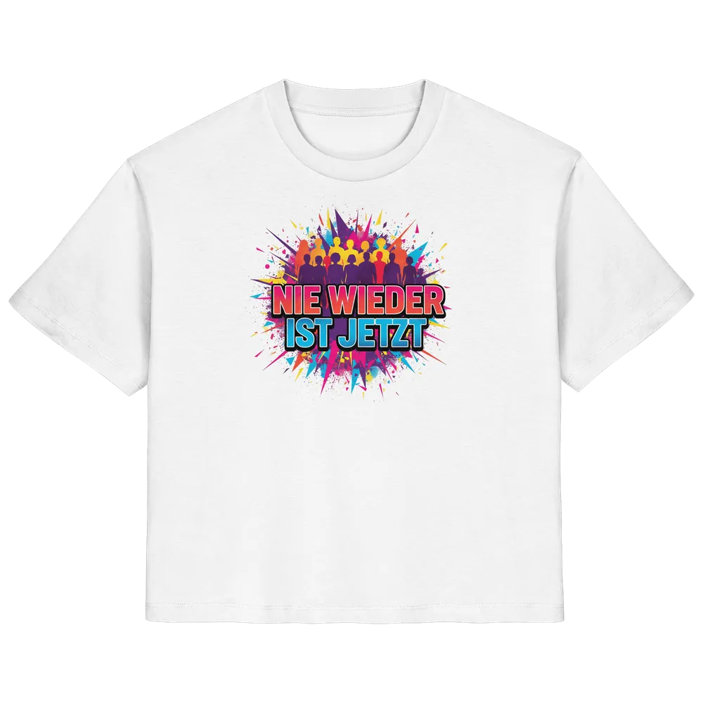 Nie wieder ist jetzt (bunt) - Demokratie — Shirt (tailliert) in White von Personal Paramedic