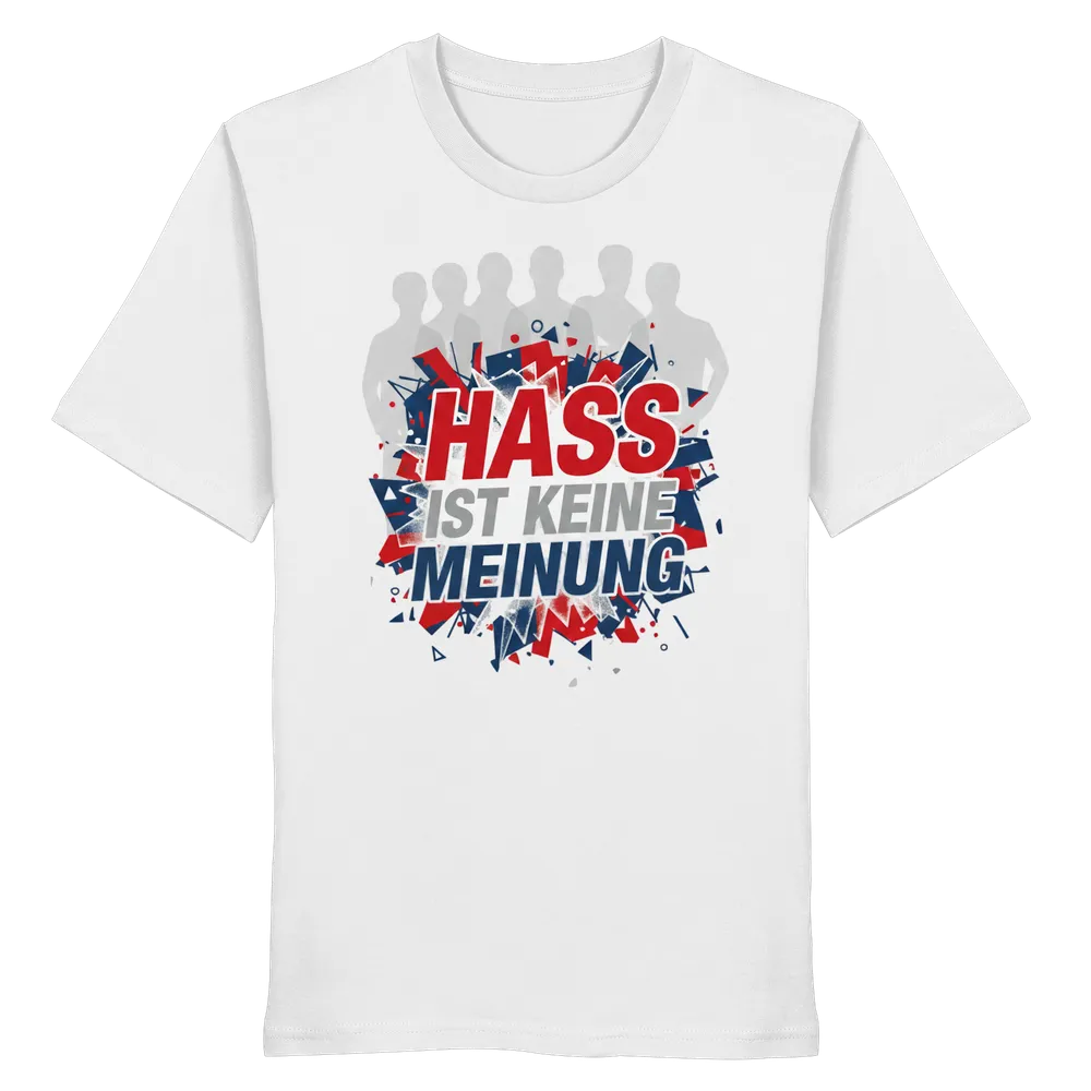 Hass ist keine Meinung - Demokratie — Shirt in White von Personal Paramedic