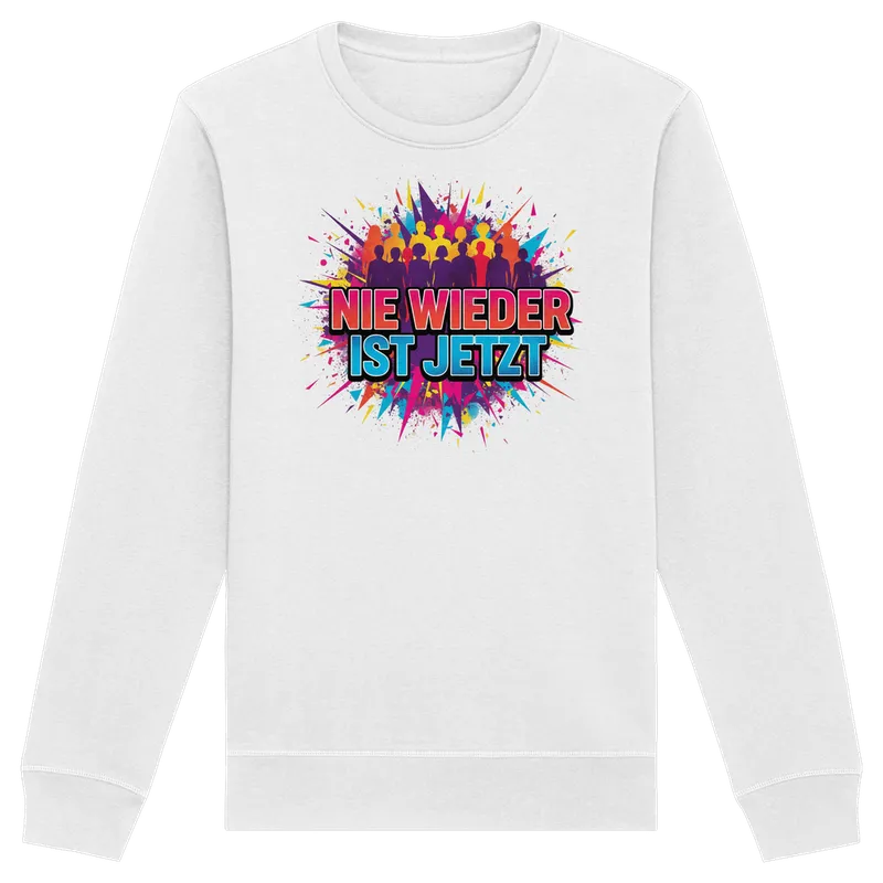 Nie wieder ist jetzt (bunt) - Demokratie — Sweatshirt in White von Personal Paramedic