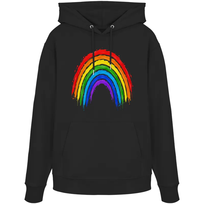 Regenbogen Gleichheit Hoffnung Vielfalt — Organic Hoodie in Black von Personal Paramedic