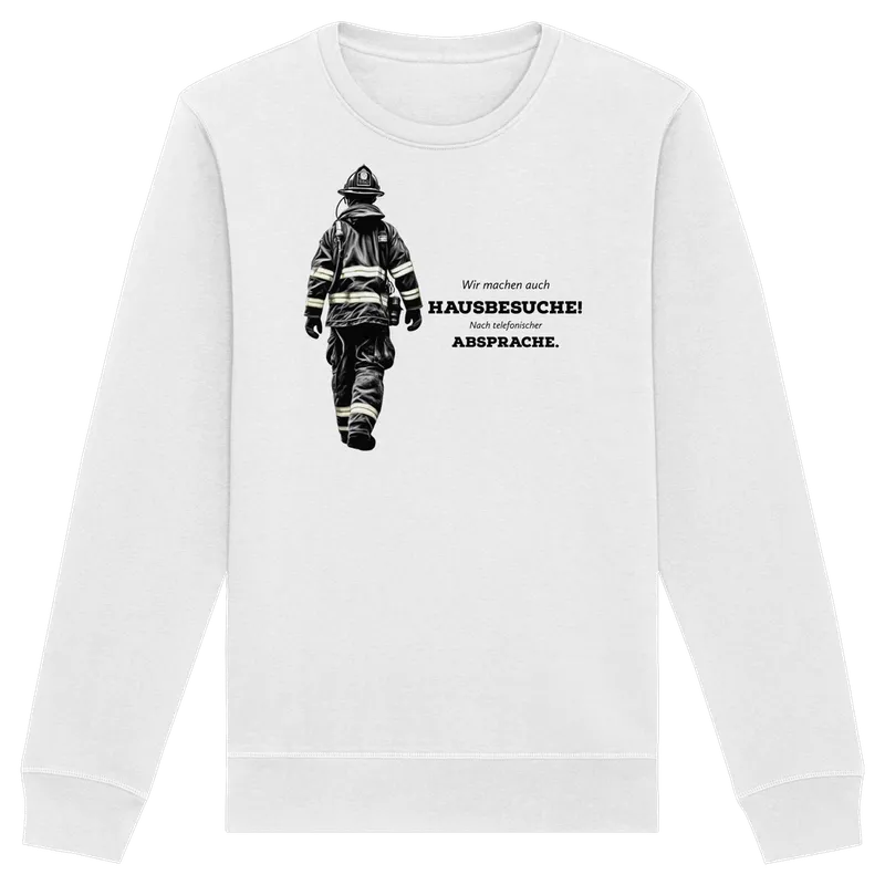 Wir machen auch Hausbesuche! Nach telefonischer Absprache. - Feuerwehr — Sweatshirt in White von Personal Paramedic