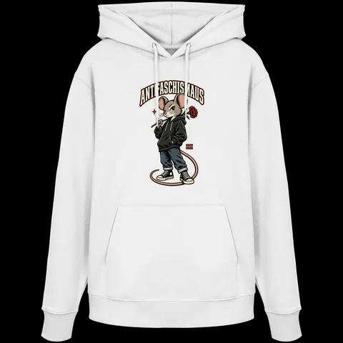 Antifaschismaus — Organic Hoodie von Personal Paramedic