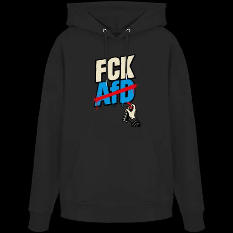 FCK AfD — Organic Hoodie von Personal Paramedic