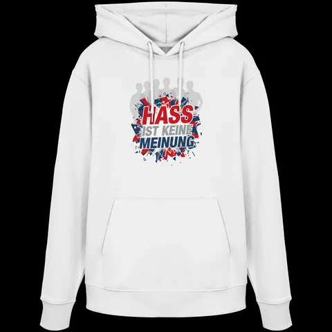Hass ist keine Meinung - Demokratie — Organic Hoodie von Personal Paramedic