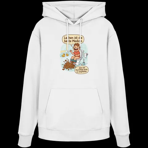 Lachen ist die beste Medizin - Medizinhumor — Organic Hoodie von Personal Paramedic