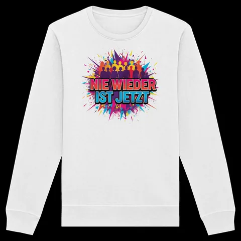 Nie wieder ist jetzt (bunt) - Demokratie — Sweatshirt von Personal Paramedic