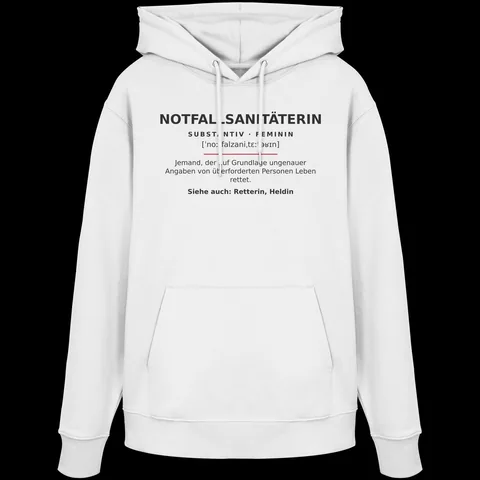 Notfallsanitäterin - Rettungsdienst — Organic Hoodie von Personal Paramedic
