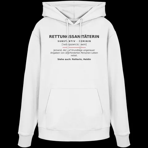 Rettungssanitäterin - Rettungsdienst — Organic Hoodie von Personal Paramedic