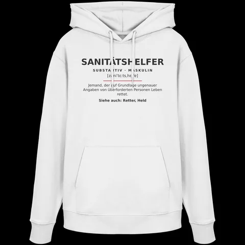 Sanitätshelfer — Organic Hoodie von Personal Paramedic