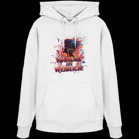 Wandel ist weiblich - Feminismus — Organic Hoodie von Personal Paramedic